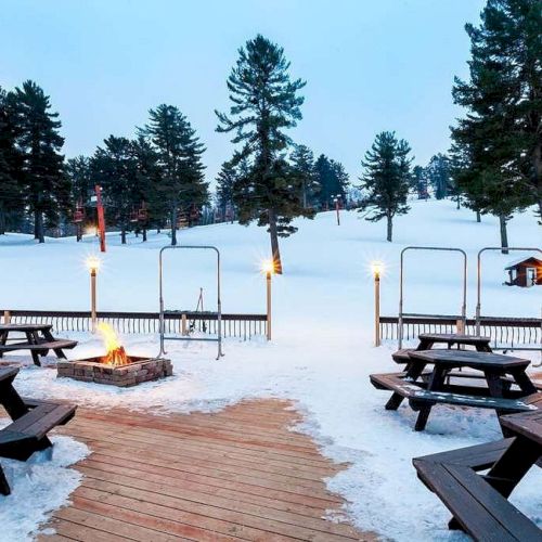 Pine Mountain is the only ski-in/ski-out resort in the Upper Peninsula.