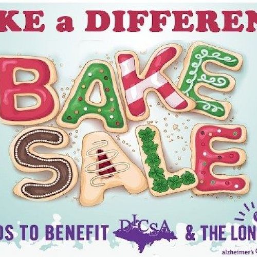 Bake sale flyer with the message 