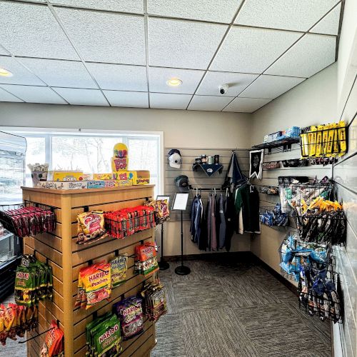 On-site snack and pro shop.