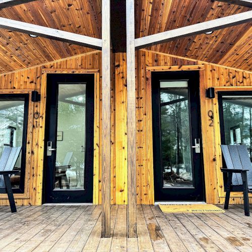 Cabins offer a cozy hideaway for 2 to 6 people.